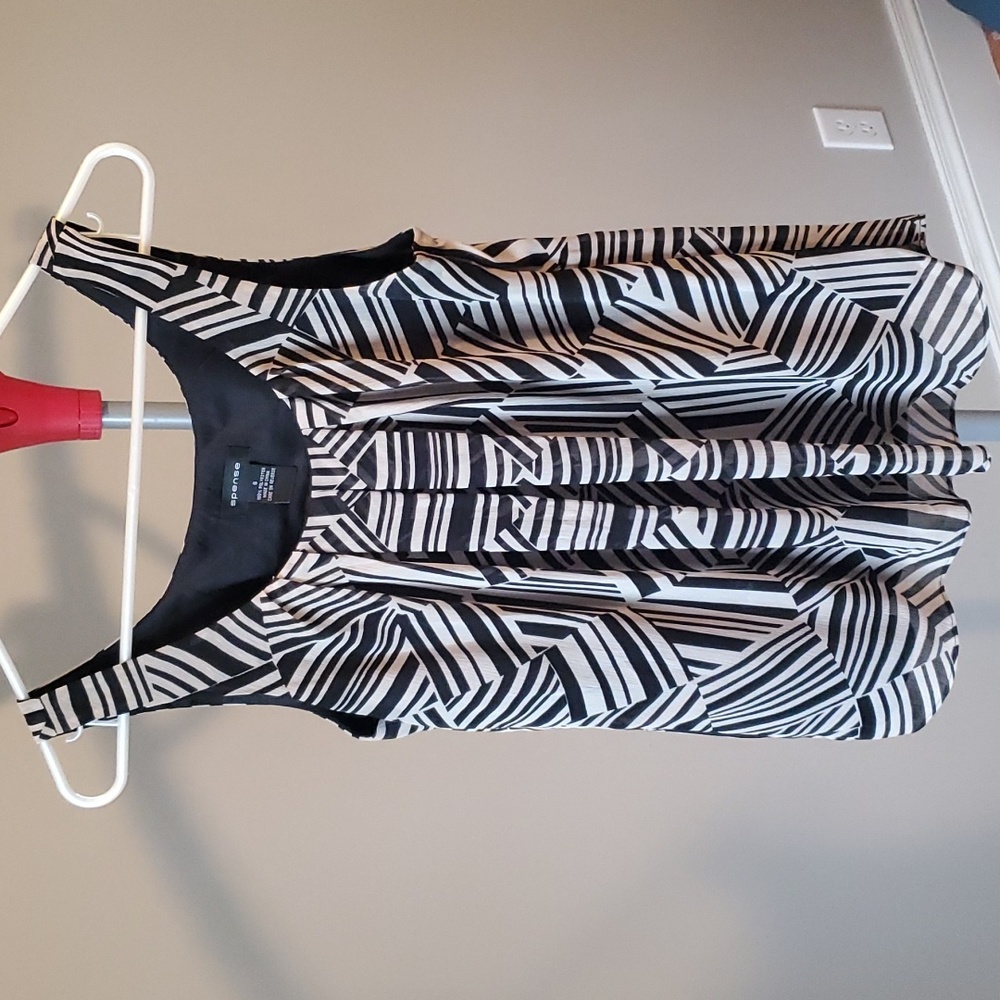 Tank top black cream